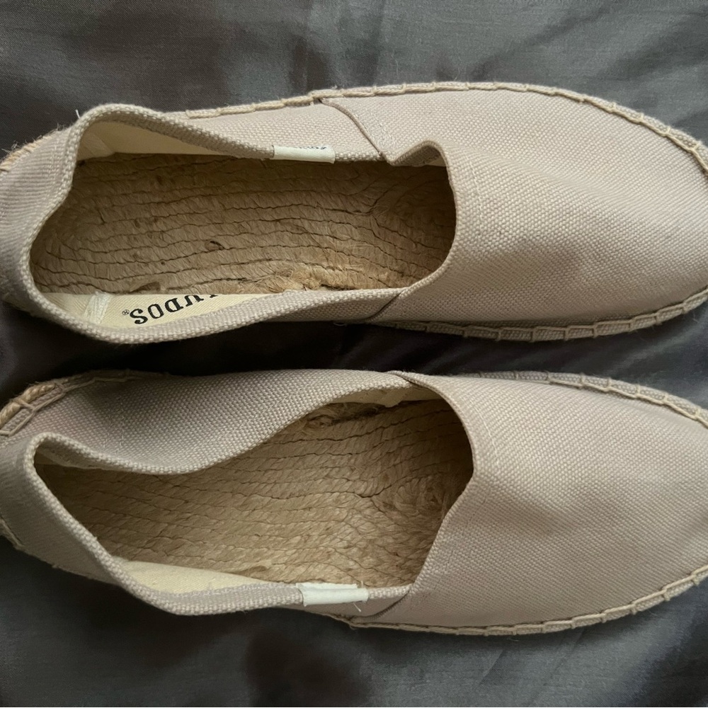 Beige Canvas Espadrilles